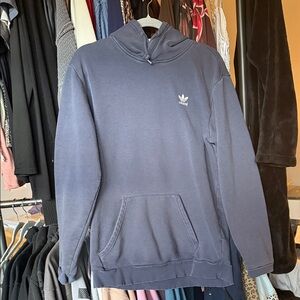 adidas Navy Trefoil Hooded Sweatshirt